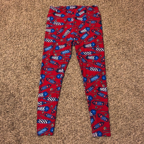 LulA-MERICA! 3 Tall n Curvy Lularoe Leggings! - Picture 6 of 12